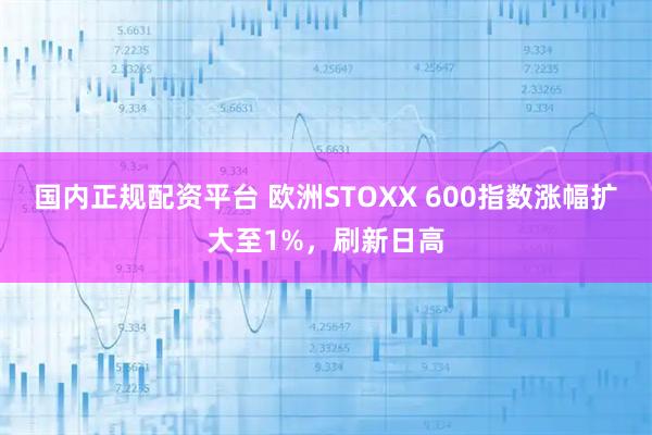 国内正规配资平台 欧洲STOXX 600指数涨幅扩大至1%，刷新日高
